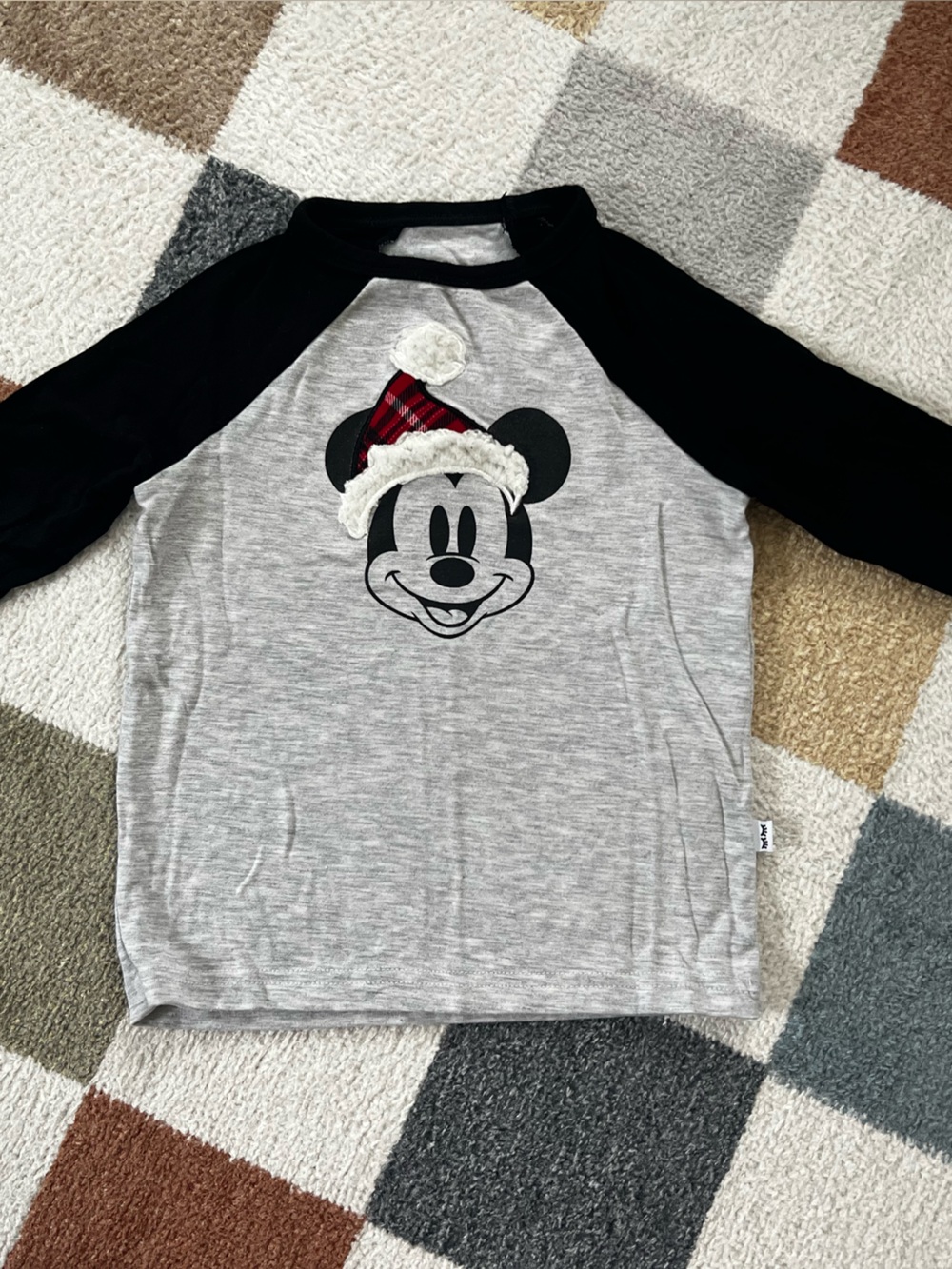 Little Sleepies Mickey Christmas Shirt 18-24m